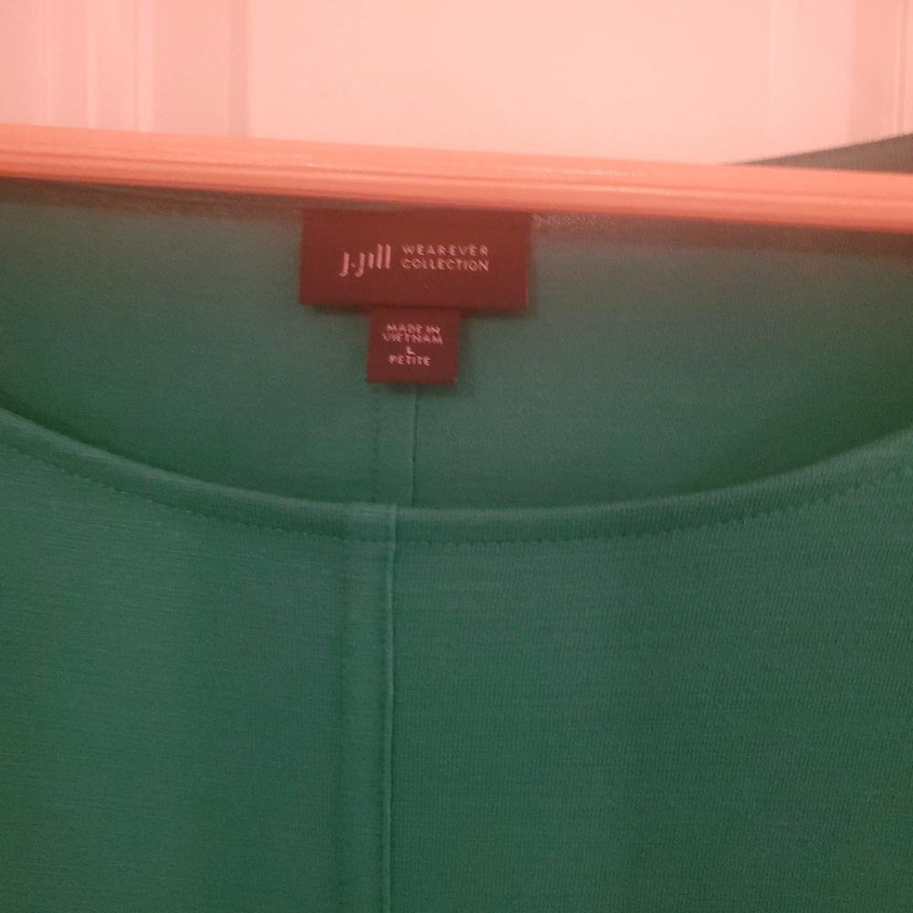 J.Jill Wearever Collection Green Top